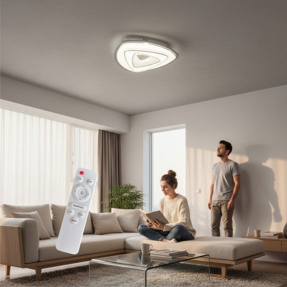 Plafoniera Led cu telecomanda 78W 5000lm 3000k/4000k/6500k 400x55mm