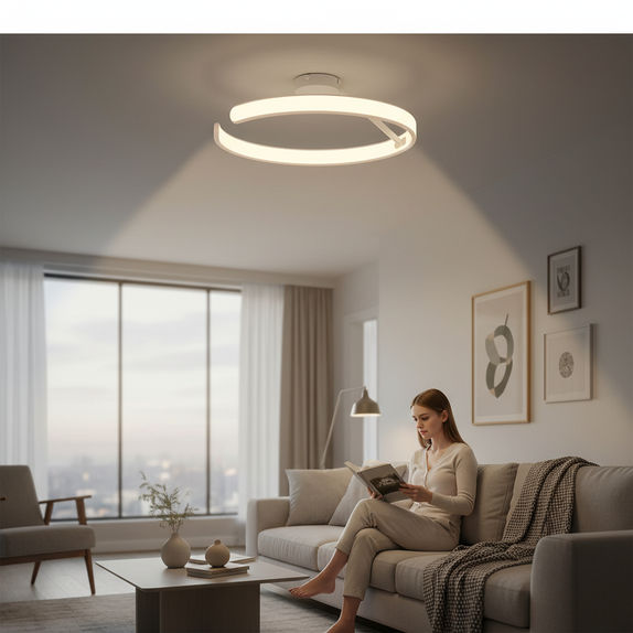 Plafoniera led 3 culori cu telecomanda 74W 500x170mm