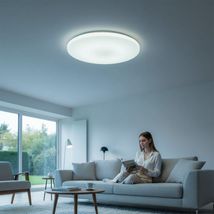 Plafoniera LED Mare Ø45cm, 45W (Echivalent 350W), IP40, Lumina Rece