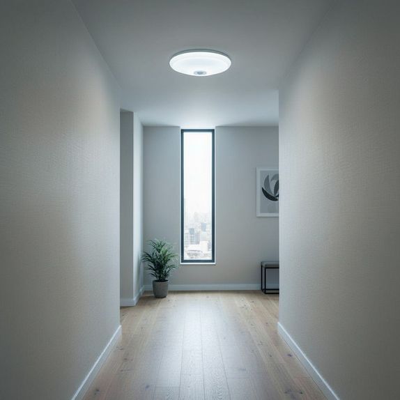 Plafoniera LED cu Senzor de Miscare, 12W (Echivalent 75W), Senzor Reglabil, Ø27cm