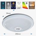 Plafoniera LED cu Senzor de Miscare, 12W (Echivalent 75W), Senzor Reglabil, Ø27cm