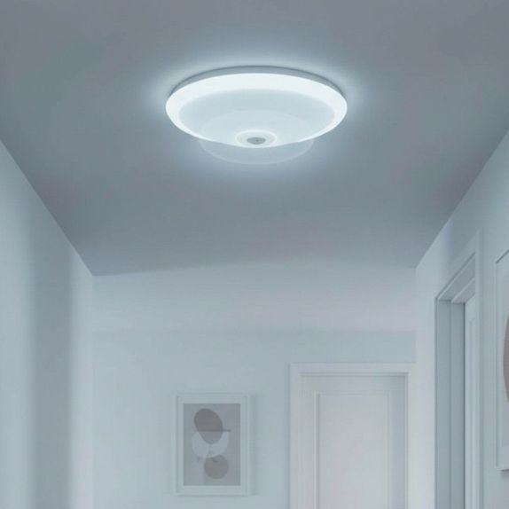 Plafoniera Led cu Senzor de Miscare 18W=115W reglabil, Ø290, 6400K, lumina rece
