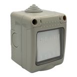 Intrerupator Simplu Aplicat cu capac cu folie Ip55