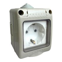 Priza Modulara Simpla cu capac, Antigron, 16A, IP55