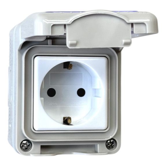 Priza Modulara Simpla cu capac, Antigron, 16A, IP55