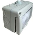 Priza Modulara Dubla cu capac, Antigron, 16A, IP55
