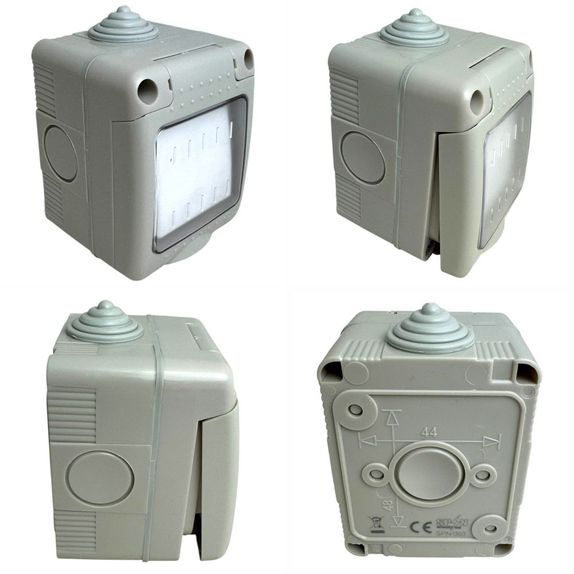 Intrerupator Simplu Aplicat cu capac cu folie Ip55