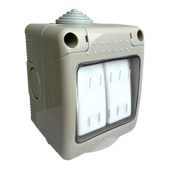 Intrerupator dublu Aplicat Antigron IP55