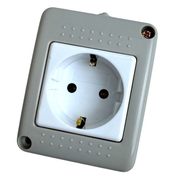 Priza Simpla Aplicata Fara Capac IP20