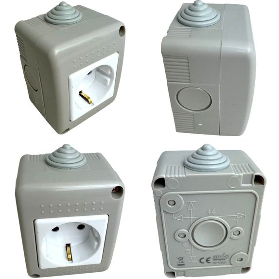 Priza Simpla Aplicata Fara Capac IP20