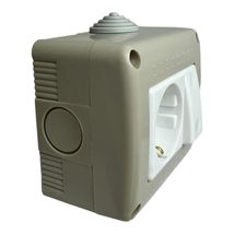 Priza cu Intrerupator Aplicat Fara Capac IP20