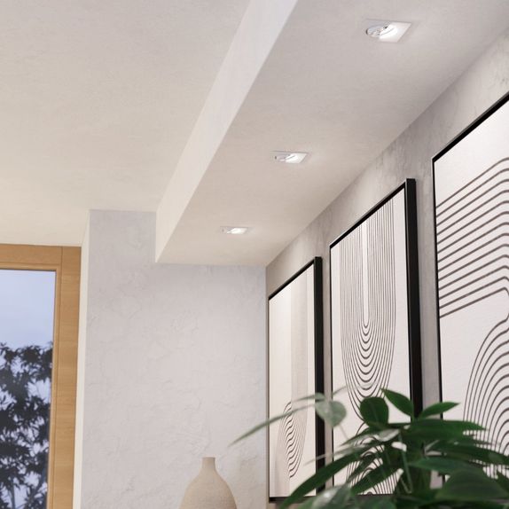 Spot Baie Patrat alb Led COB , 5W=40W, 6500K, lumina rece