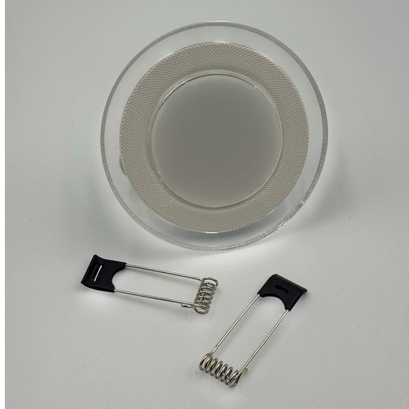 Spot Led Rotund Rama Transparenta, 18W, 6500K, 1000lLm, 3+1GRATIS