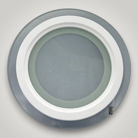 Spot Led Rotund Rama Transparenta, 12W, 6500K, 600Lm, 3+1GRATIS