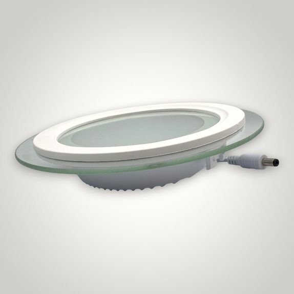 Spot Led Rotund Rama Transparenta, 12W, 6500K, 600Lm, 3+1GRATIS