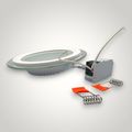 Spot Led Rotund Rama Transparenta, 12W, 6500K, 600Lm, 3+1GRATIS