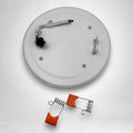 Spot LED Rotund, Doua Culori, 24+12W, 3000K-6500K, Trei Functii, 3+1GRATIS