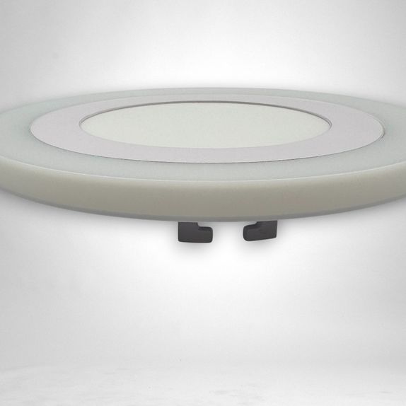 Spot LED Rotund, Doua Culori, 24+12W, 3000K-6500K, Trei Functii, 3+1GRATIS