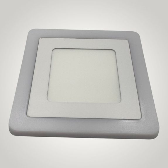 Spot LED Patrat Doua Culori 3+3W 3000k-6500k Trei Functii
