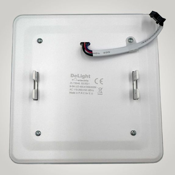 Spot LED Patrat Doua Culori, 6+3W 3000K-6500K, Trei Functii, 3+1GRATIS