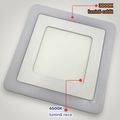 Spot LED Patrat Doua Culori 3+3W 3000k-6500k Trei Functii