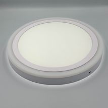 Spot LED Rotund Aplicat Doua Culori 24+12W 3000k-6500k Trei Functii
