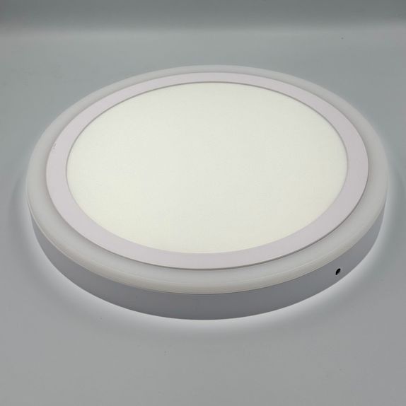 Spot LED Rotund Aplicat Doua Culori 24+12W 3000k-6500k Trei Functii