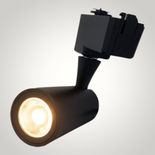 Spot Negru Reglabil Montaj pe Sina 30W=300W, 3000K, lumina calda 