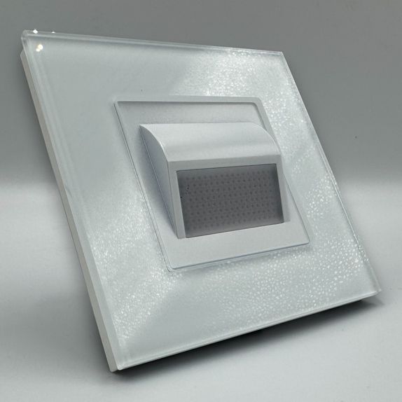 Spot led scara din sticla alb 1W 4000K