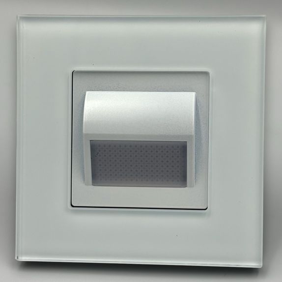 Spot led scara din sticla alb 1W 4000K