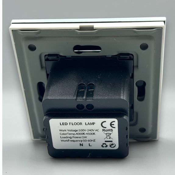 Spot led scara din sticla alb 1W 4000K
