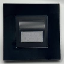 Spot led scara din sticla negru 1W 4000K