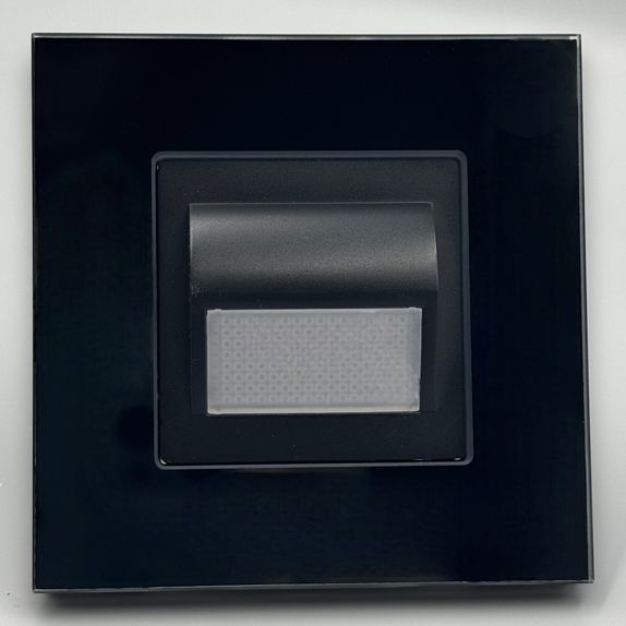 Spot led scara din sticla negru 1W 4000K