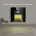 Spot led scara din sticla negru cu senzor 1.5W 1800K-7500K