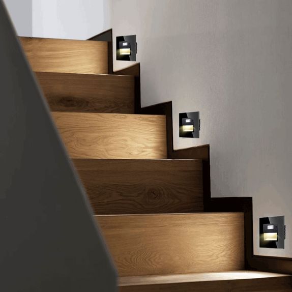 Spot led scara din sticla negru cu senzor 1.5W 1800K-7500K