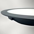Spot Negru Led incastrat FI120 24W 4100K IP44