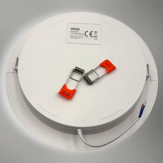 Spot Led rotund ingropat/incastrat Ø220, 24W, 4100K, lumina neutra