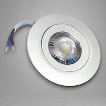 Spot Baie incastrat Led COB Rotund alb, Ø95, 5W=40W, 6500K, lumina rece