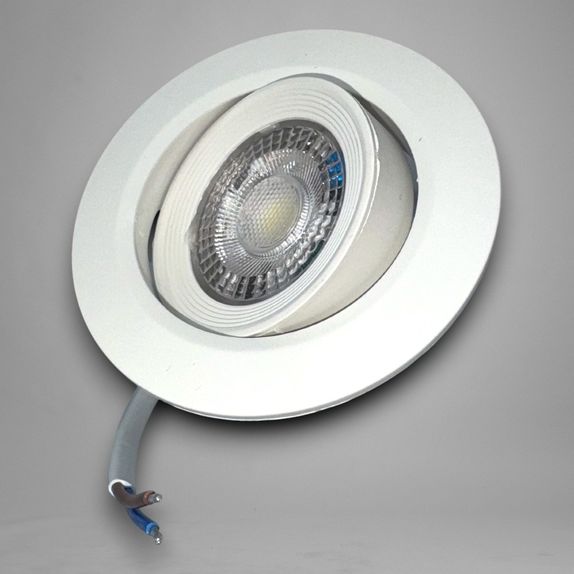 Spot Baie incastrat Led COB Rotund alb, Ø95, 5W=40W, 6500K, lumina rece