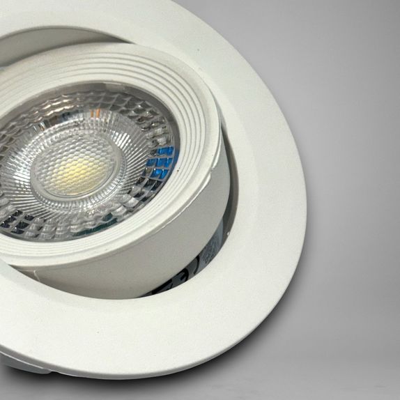 Spot Baie incastrat Led COB Rotund alb, Ø95, 5W=40W, 6500K, lumina rece