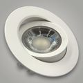 Spot Baie Rotund alb Led COB , Ø118, 9W=160W, 6500K, lumina rece