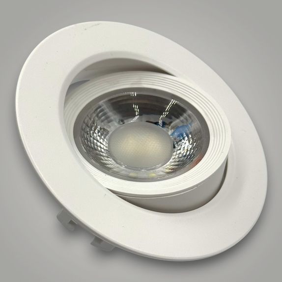 Spot Baie Rotund alb Led COB , Ø118, 9W=160W, 6500K, lumina rece