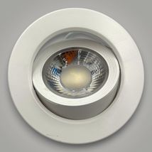 Spot Baie Rotund alb Led COB , Ø118, 9W=160W, 6500K, lumina rece