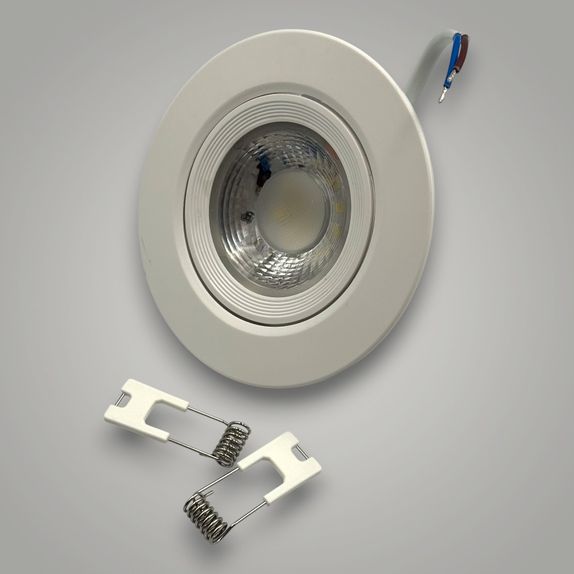 Spot Baie Rotund alb Led COB , Ø118, 9W=160W, 6500K, lumina rece