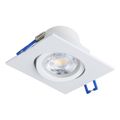 Spot Baie Patrat alb Led COB , 5W=40W, 6500K, lumina rece