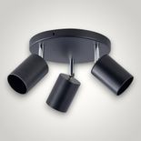 Spot Negru Reglabil 3xGU10 200mm