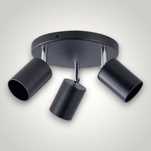 Spot Negru Reglabil 3xGU10 200mm