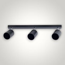 Spot Negru Reglabil Liniar 3xGU10 450mm