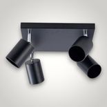 Spoturi Negre Reglabil 4xGU10 250mm