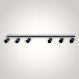 Spoturi Negre Reglabil liniar 6XGU10 1180mm